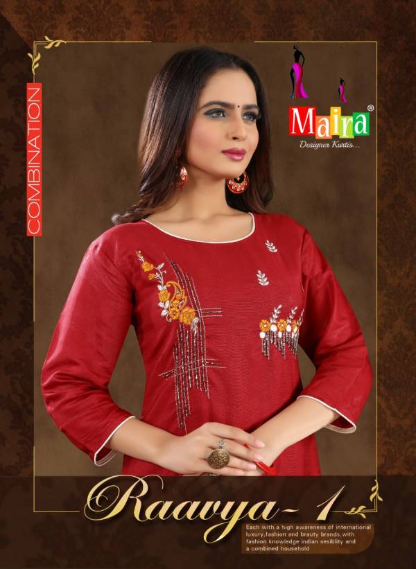 Maira Raavya 1 Festive Wear Fancy Designer Ready Made Collection